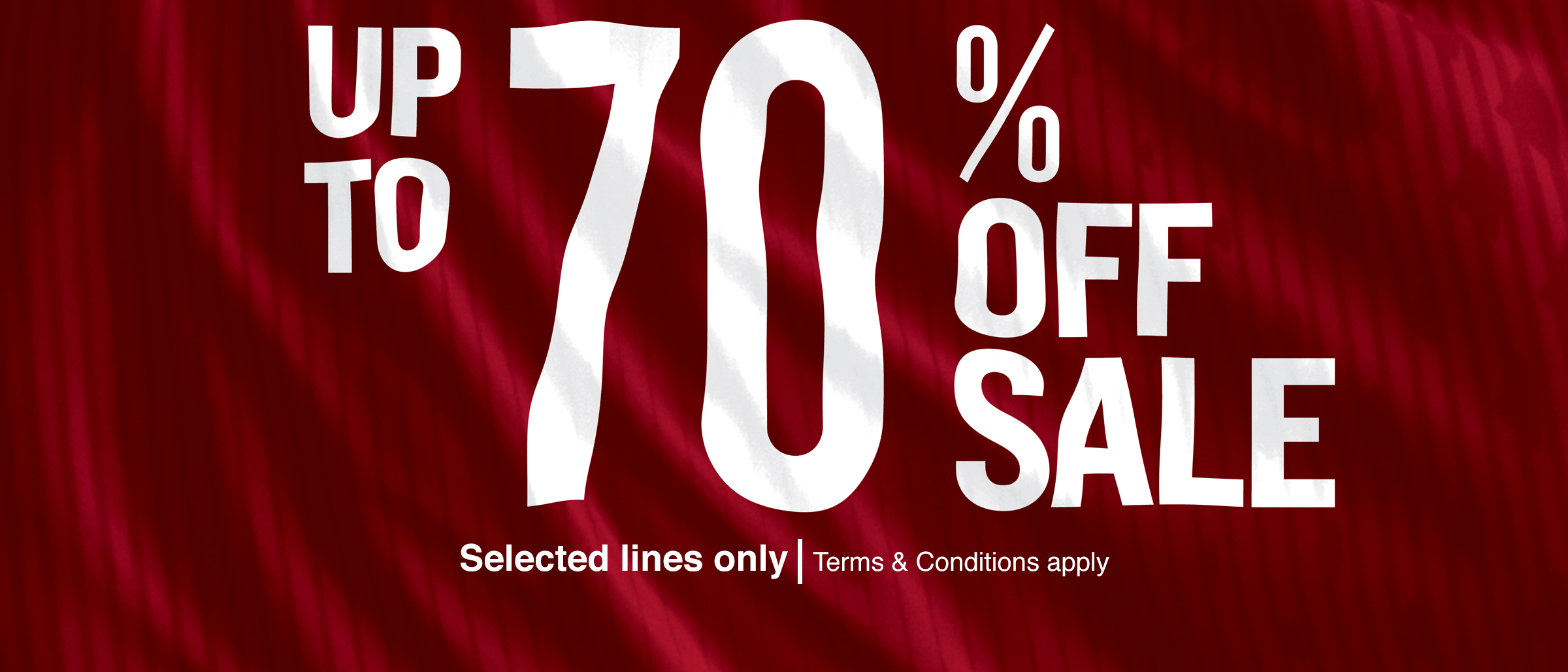 70% off clearance sale on now | Swansea